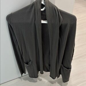 Charcoal gray cotton sweater